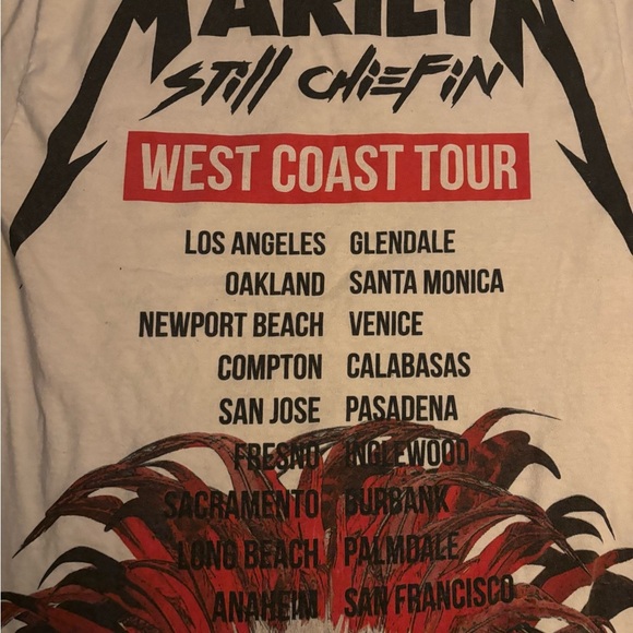 Marilyn still Cheifin 2014 tour T-shirt - Picture 4 of 4